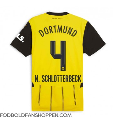 Borussia Dortmund Nico Schlotterbeck #4 Hjemmebanetrøje 2024-25 Kortærmet